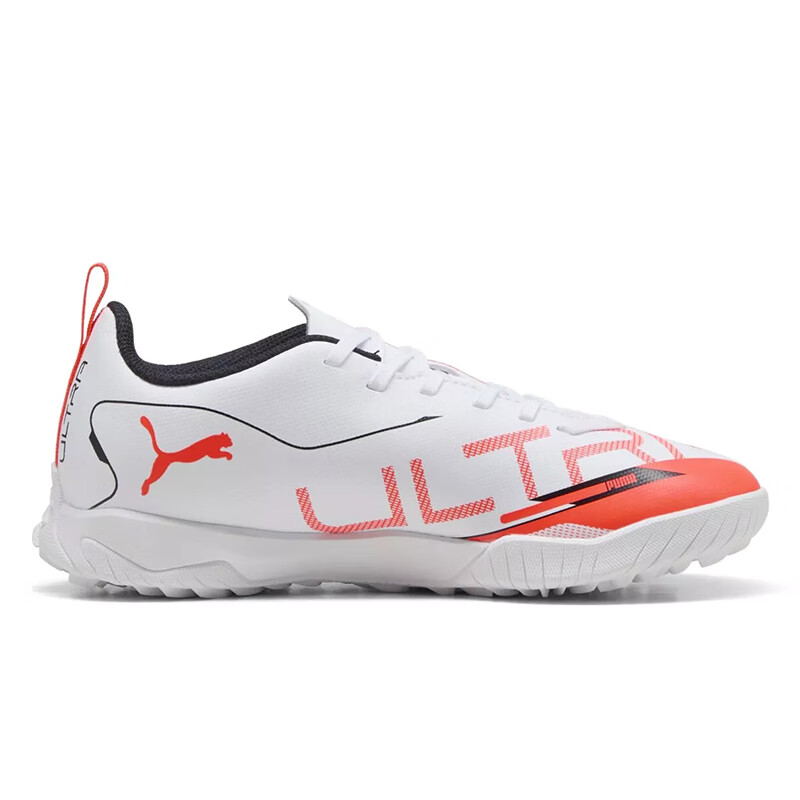 Ультра 5 play низкие детские футбольные бутсы kids PUMA, белый — фото 3