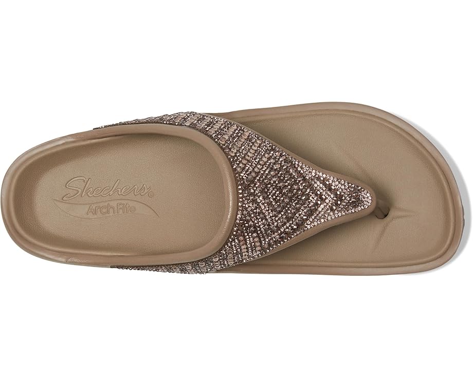 Сандалии SKECHERS Foamies Arch Fit Cali Breeze - Shine On, серо-коричневый — фото 2