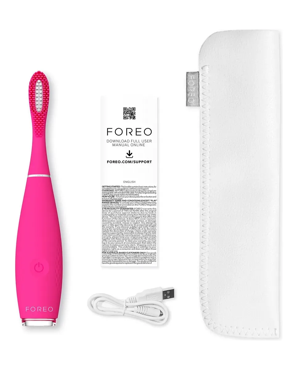 ISSA mini 3 звуковая зубная щетка 4 в 1 Wild Strawberry Foreo — фото 4