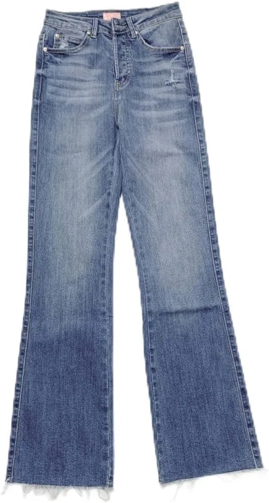 Джинсы High Waist Hole, Casual Wild, синие