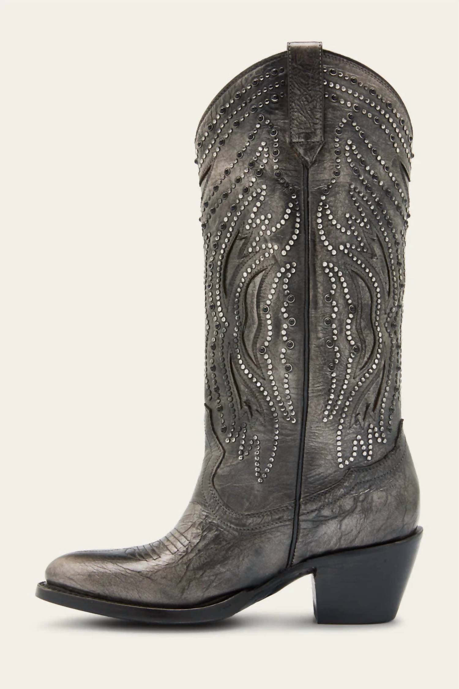 Женские ботинки Shelby Studded Boots из темного олова Frye, цвет dark pewter — фото 3