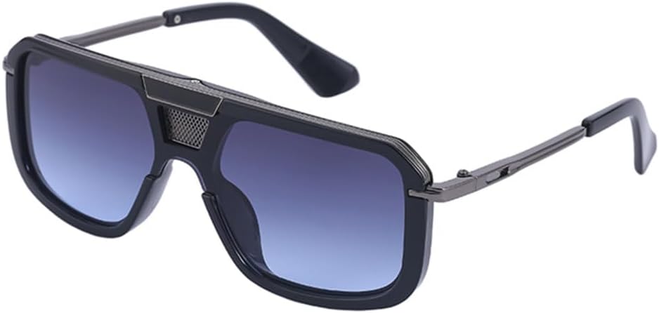 

Винтажные большие квадратные солнцезащитные очки для женщин, большие мужские солнцезащитные очки в оправе, черные модные градиентные женские очки MTZJH, C03 Gun Gray Blue