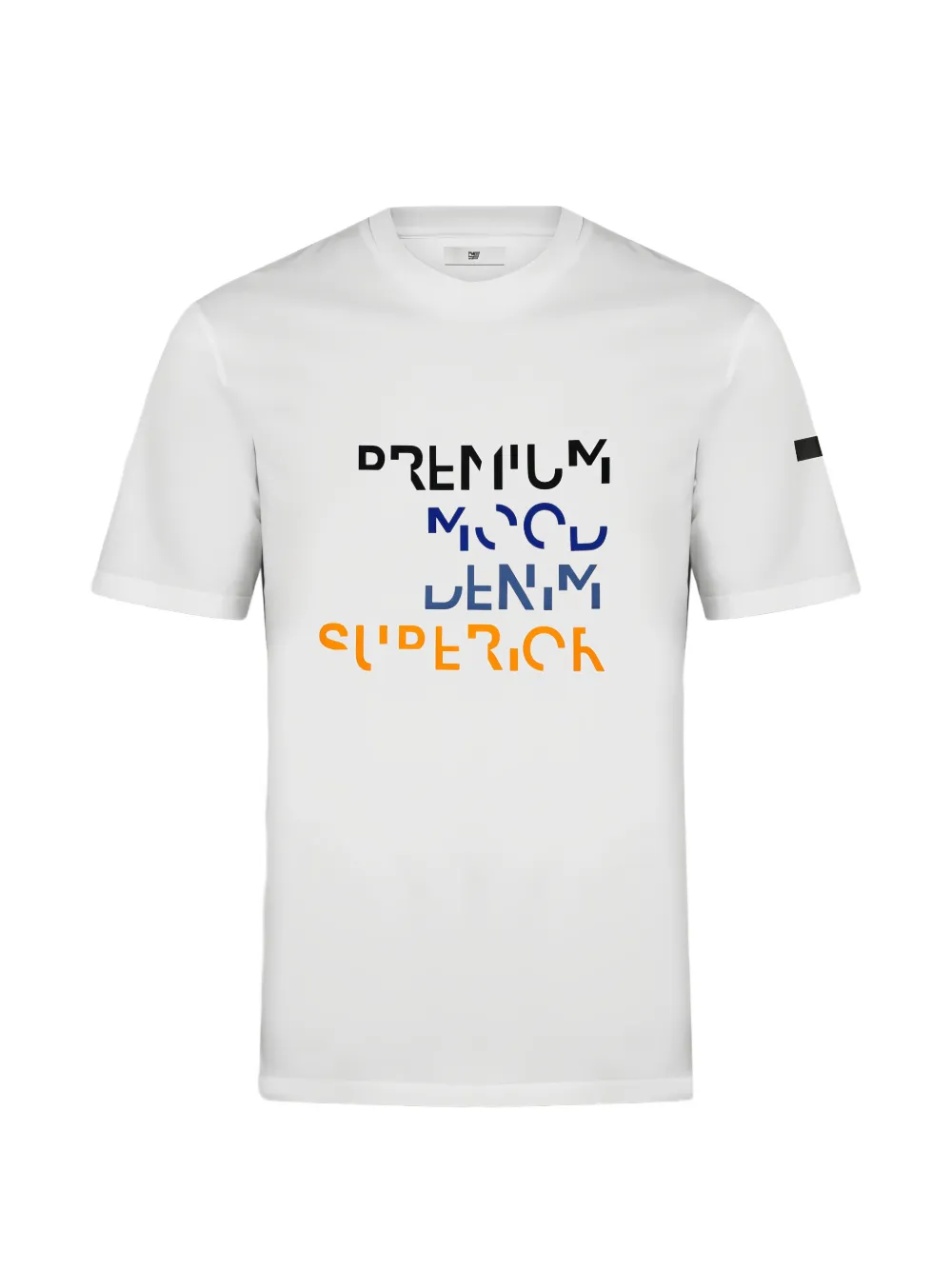 

Футболка с круглым вырезом и графическим принтом Pmds, белый