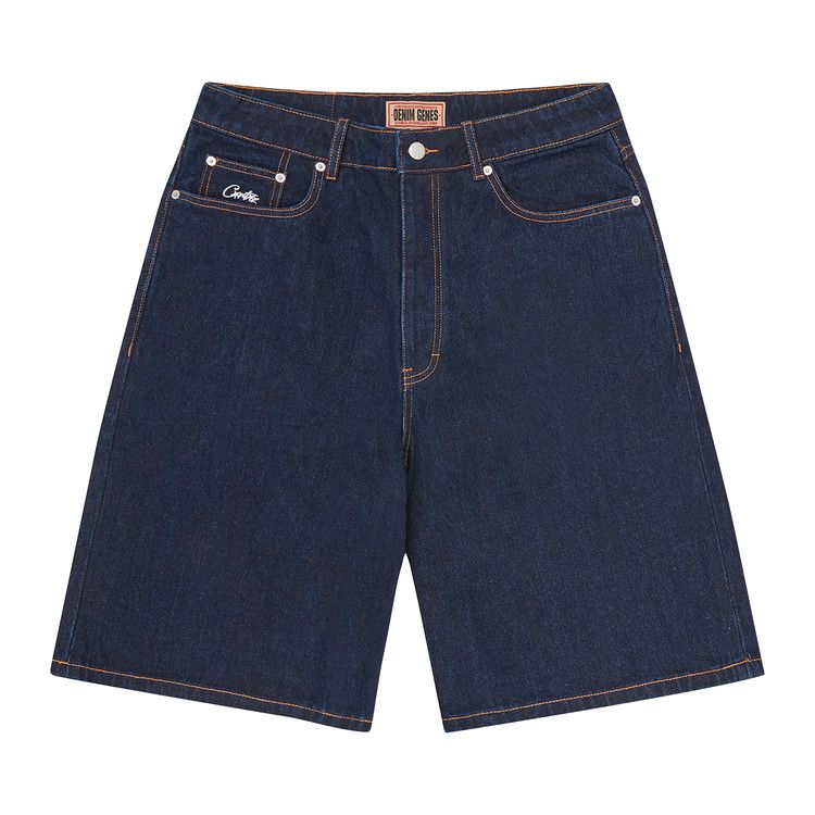 

Шорты Corteiz Dual Stripe Denim Short, Washed Indigo