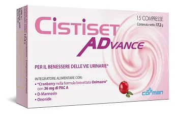 

Cistiset Advance Добавка для мочевыводящих путей, 15 таблеток без глютена