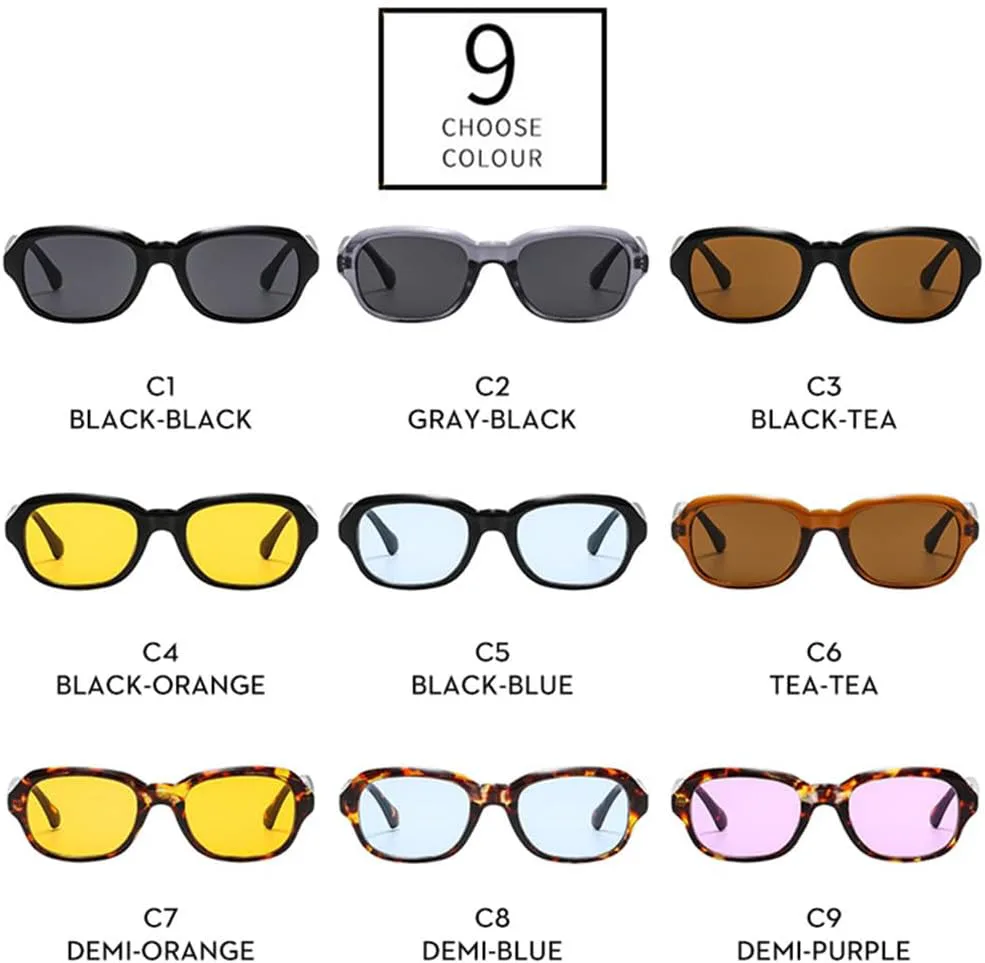 

Солнцезащитные очки UV400 с овальными прозрачными линзами в стиле панк, украшенные заклепками, для женщин и мужчин, для бега и активного отдыха UYPTK, Leopard Blue