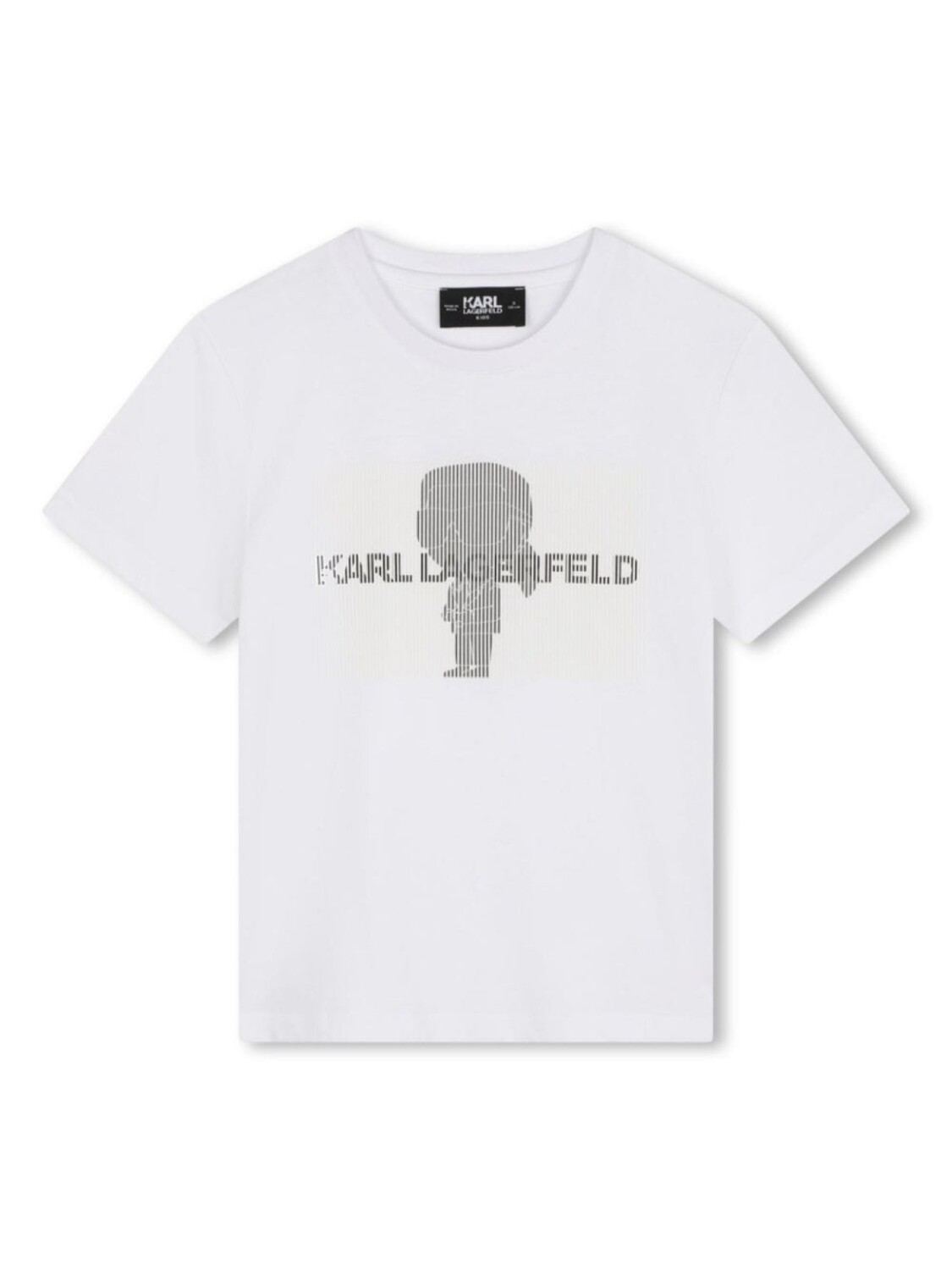 

Karl Lagerfeld Kids футболка с графичным принтом, белый