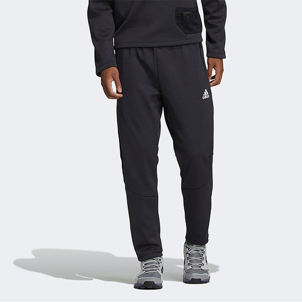 Спортивные штаны adidas Cap New Pants logo Reflective Conical Fleece Lined Sports Long Pants Black, черный — фото 2