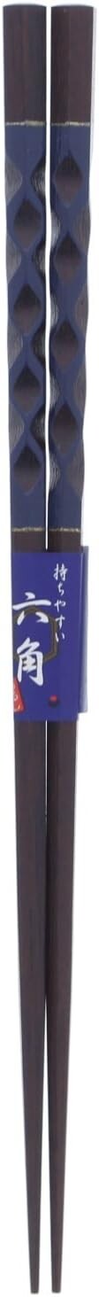 

Палочки для еды шестигранные, кленовые лаковые краски, 23см Ishida, Blue