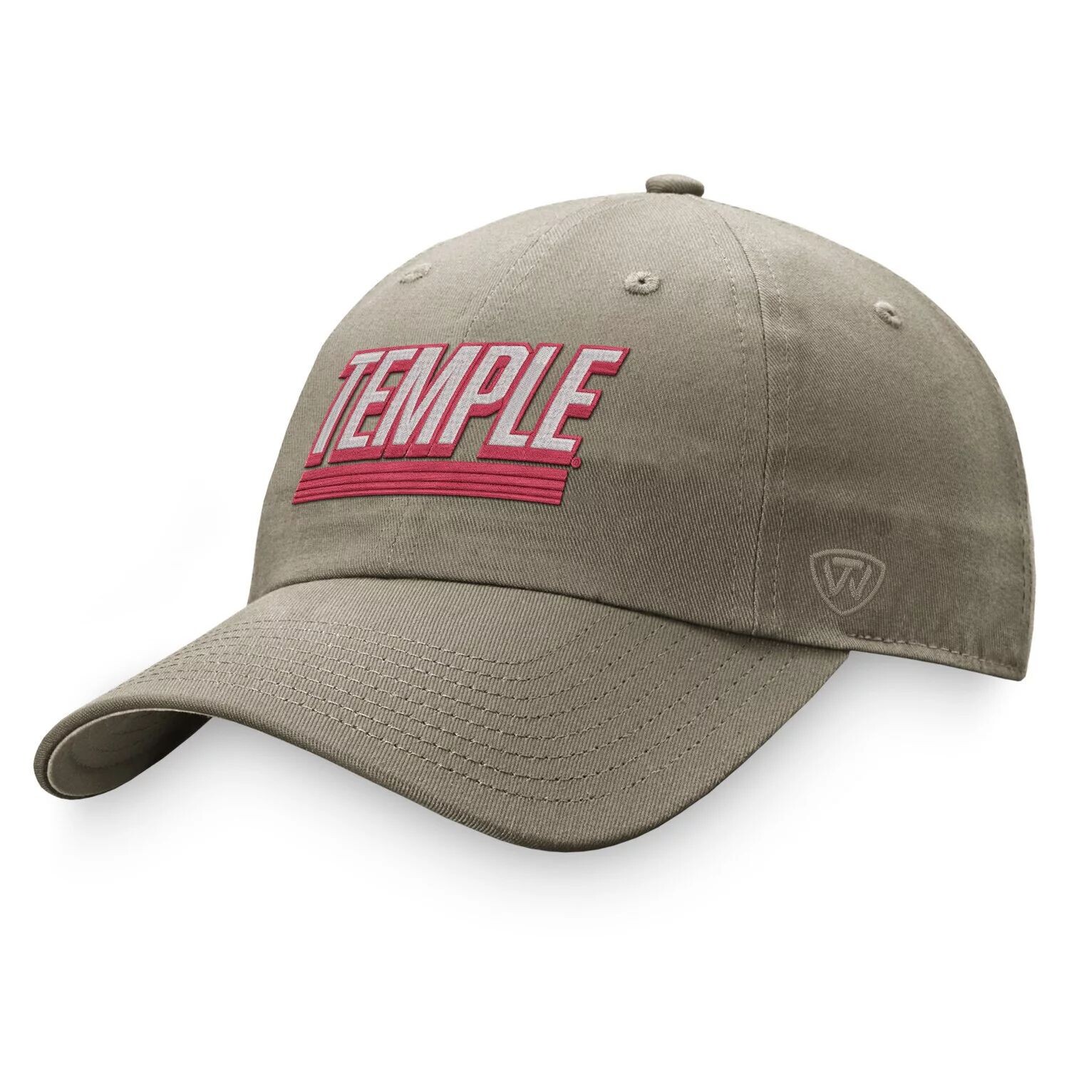 

Мужская регулируемая шляпа Top of the World цвета хаки Temple Owls Slice