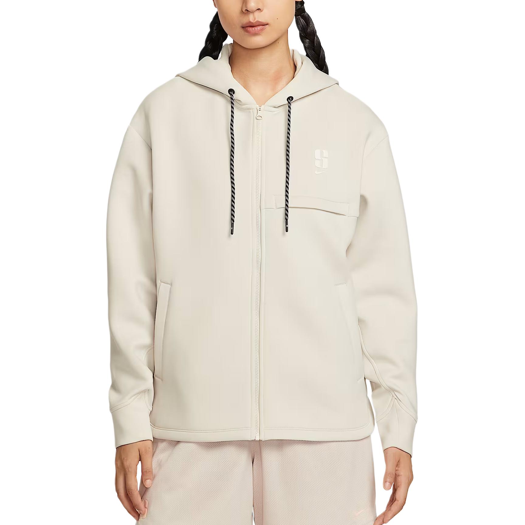 

Nike Женская куртка Dri Fit SS25, Light Earth Brown/Washed Coral Red/Sail White