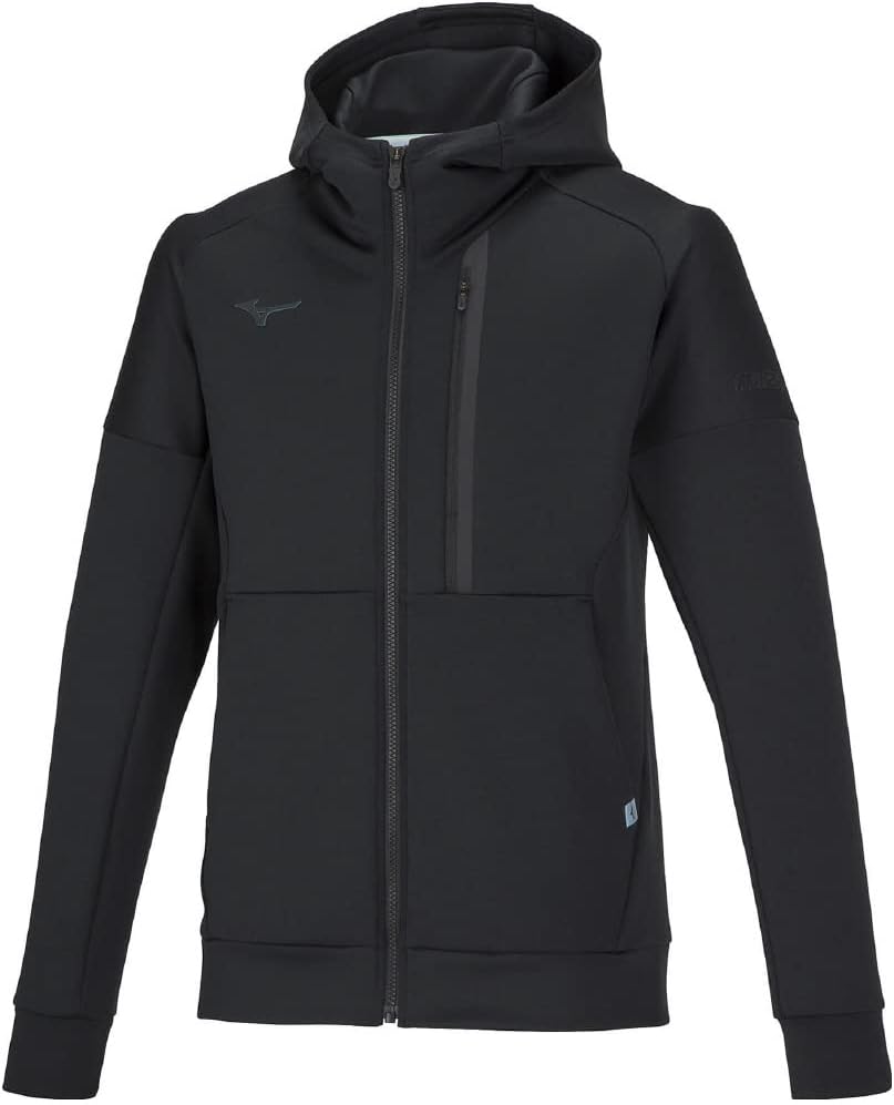 

Толстовка MIZUNO Training Wear Stretch Sweat Hoodie, удобная для движений, унисекс, для взрослых, размер 32MCA050, черный