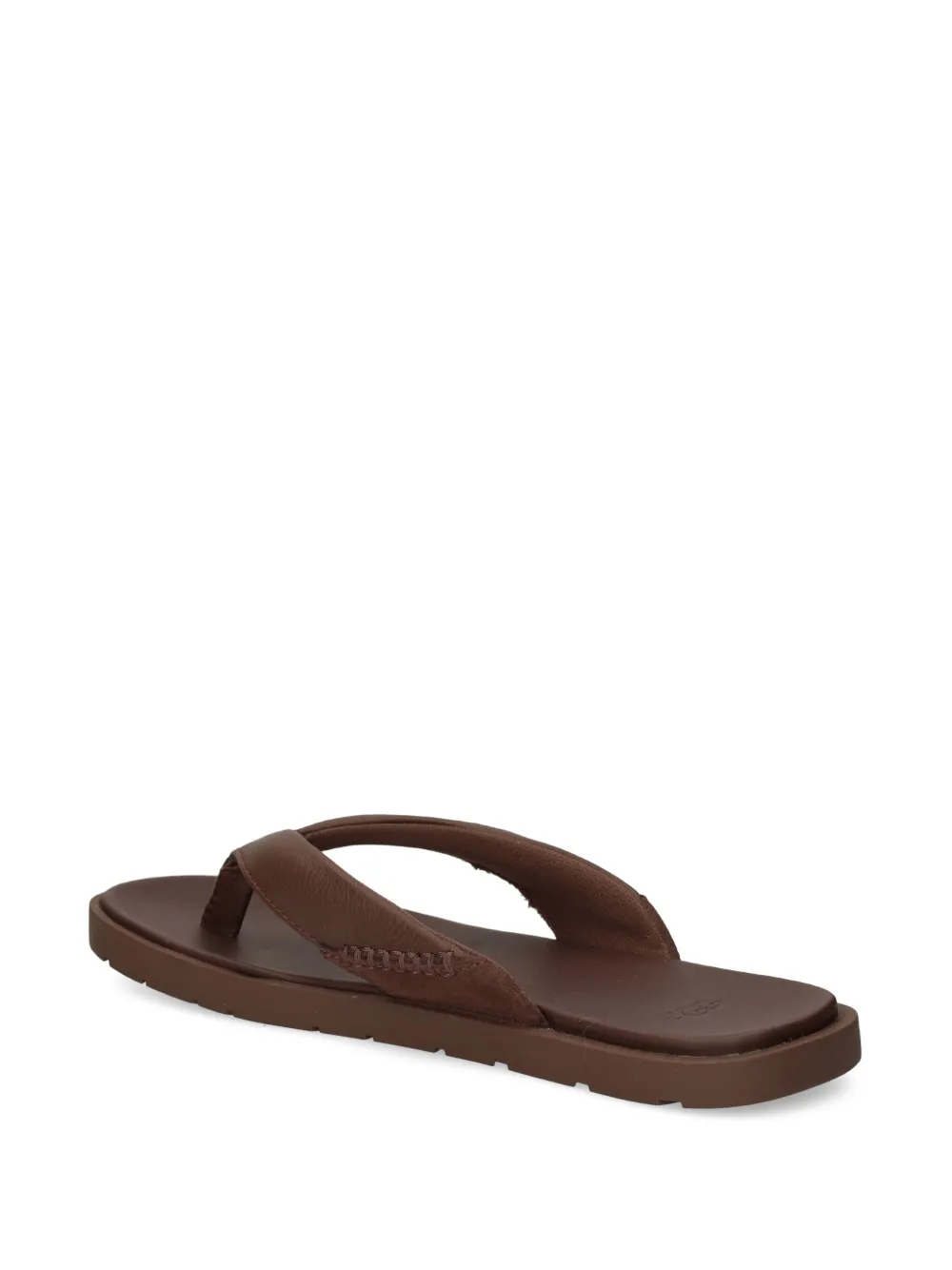 Шлепанцы для отдыха на море UGG, коричневый — фото 3