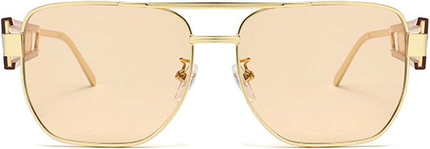 

Солнцезащитные очки Willochra в маленькой овальной металлической оправе в стиле панк для женщин, модель 2025, роскошные винтажные очки с двойным дужком, классические квадратные очки, C10