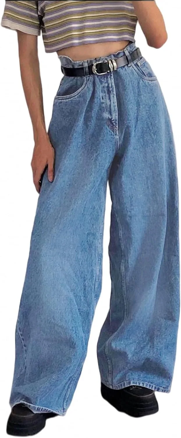 

LDNINE женские джинсы клеш с высокой талией