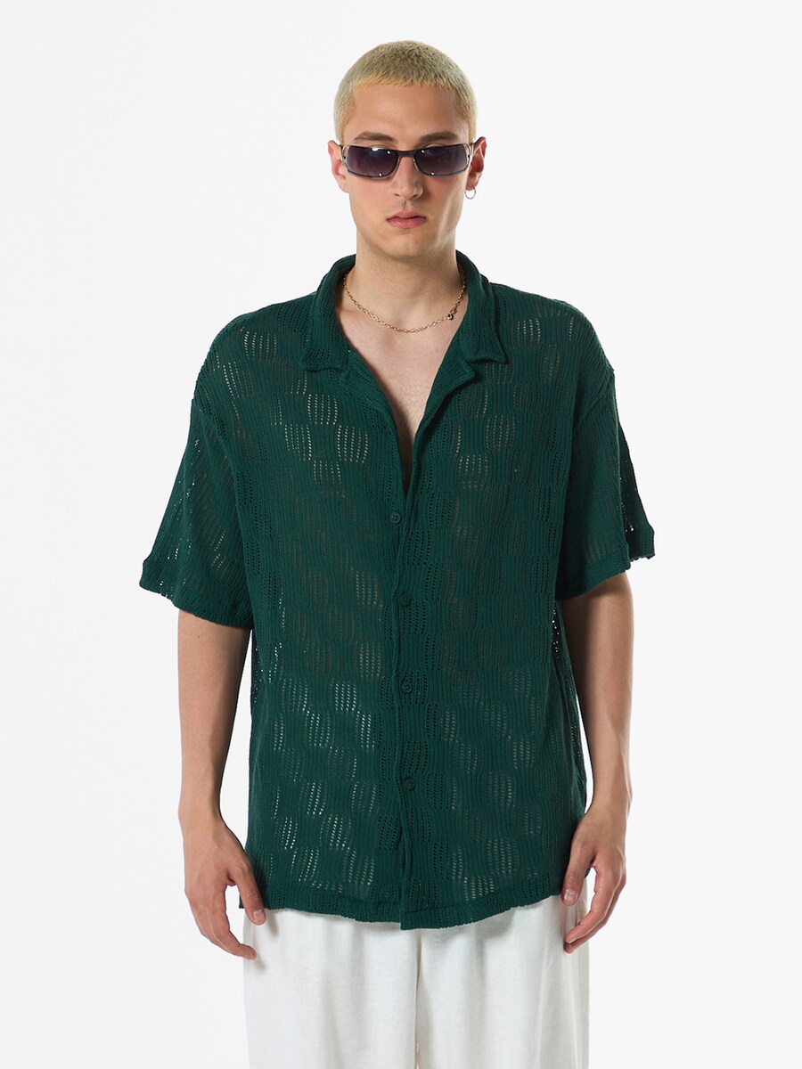 

Рубашка на пуговицах Comfort fit VAMOS CLO Cowslip, зеленый