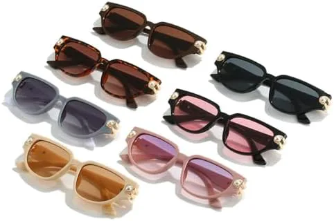 

Винтажные солнцезащитные очки «кошачий глаз» для женщин, жемчужные, модные, сексуальные, элегантные, с защитой от ультрафиолета UV400 MTZJH, Leopard Brown