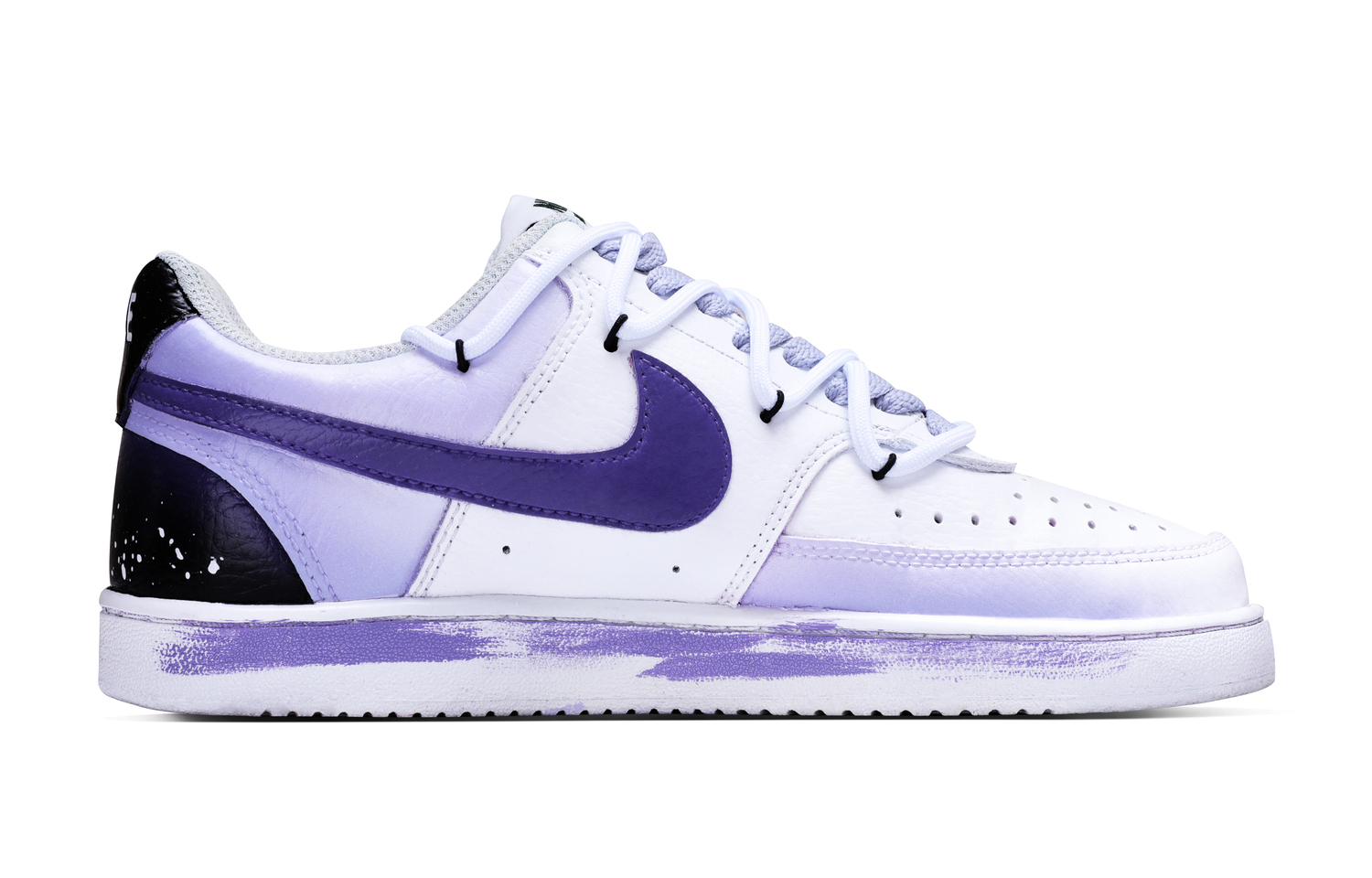 Nike Court Vision 1 устойчивые к истиранию, легкие и дышащие низкие кроссовки для скейтбординга мужские Purple — фото 3