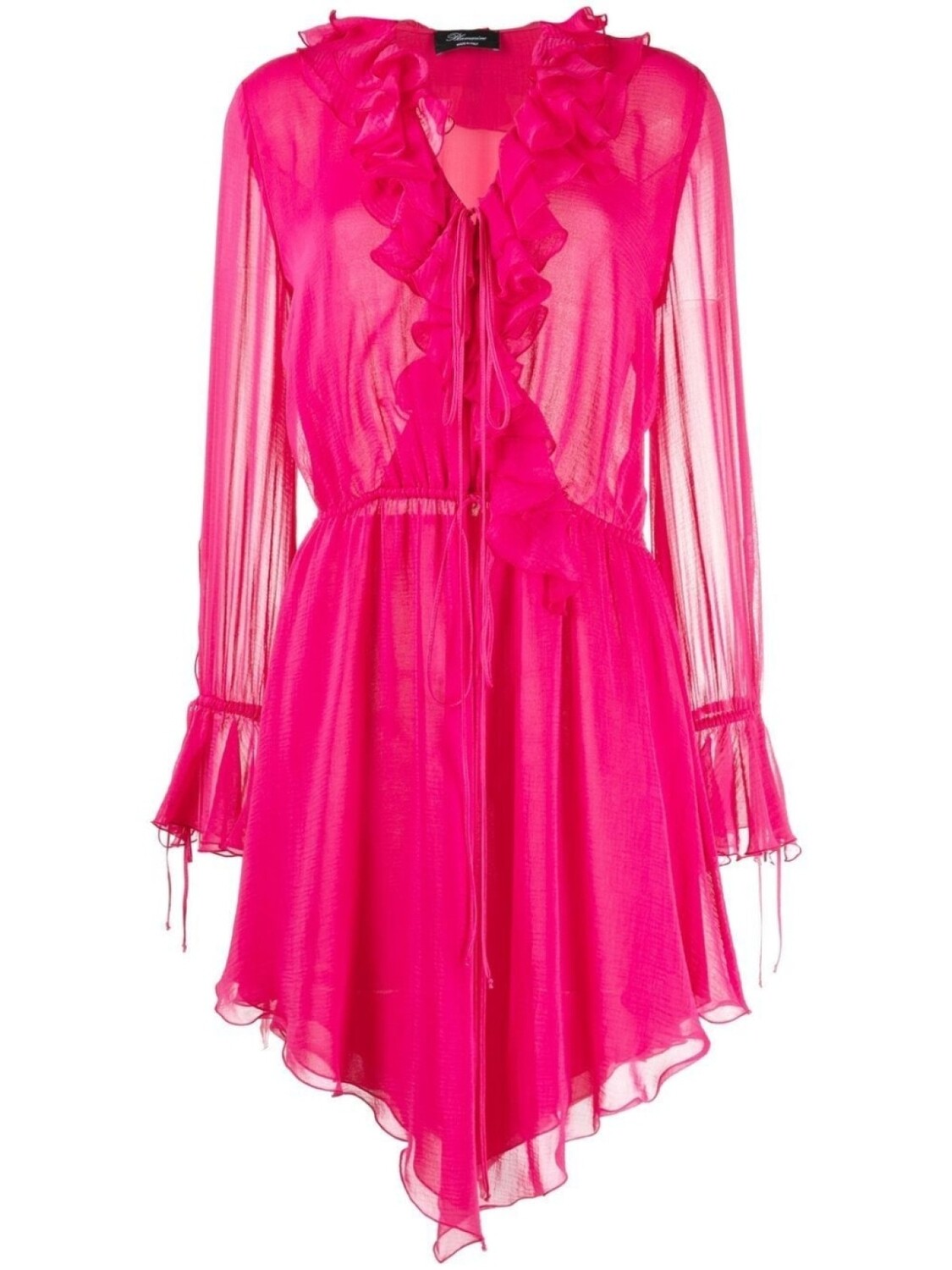 

Blumarine платье с оборками, розовый