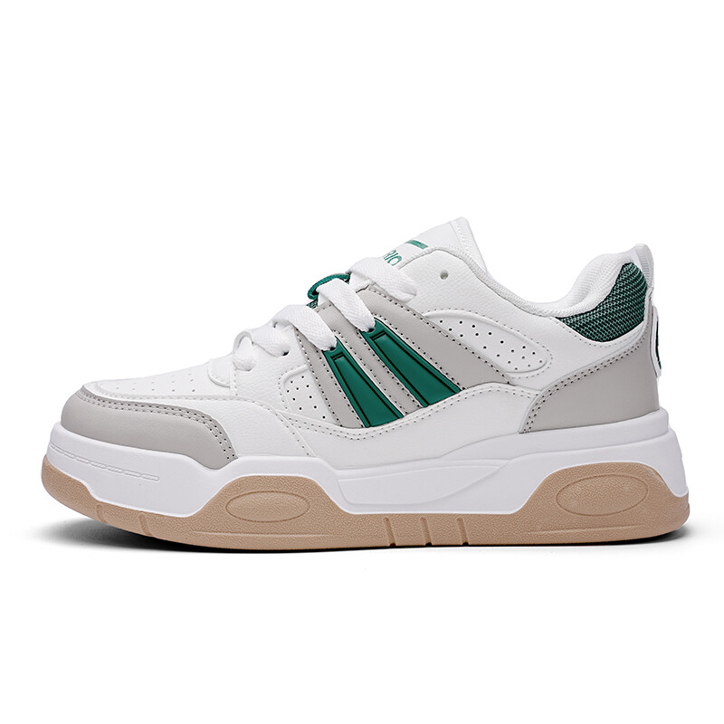 

Кроссовки WARRIOR Skateboarding Shoes Unisex Low-top Green, белый/зеленый/серый