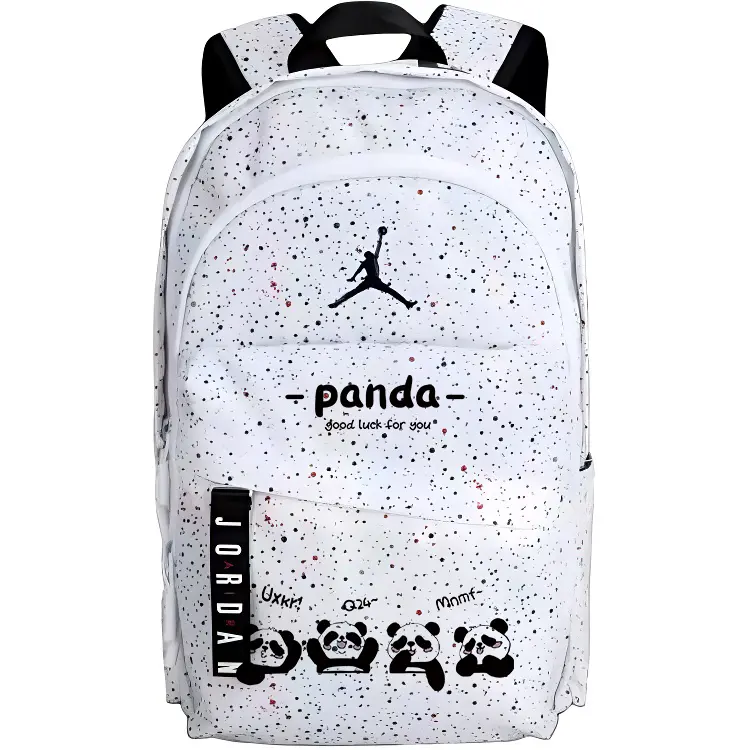 

Jordan Полиэстеровый рюкзак обычный унисекс Baby's Breath, Happy Panda
