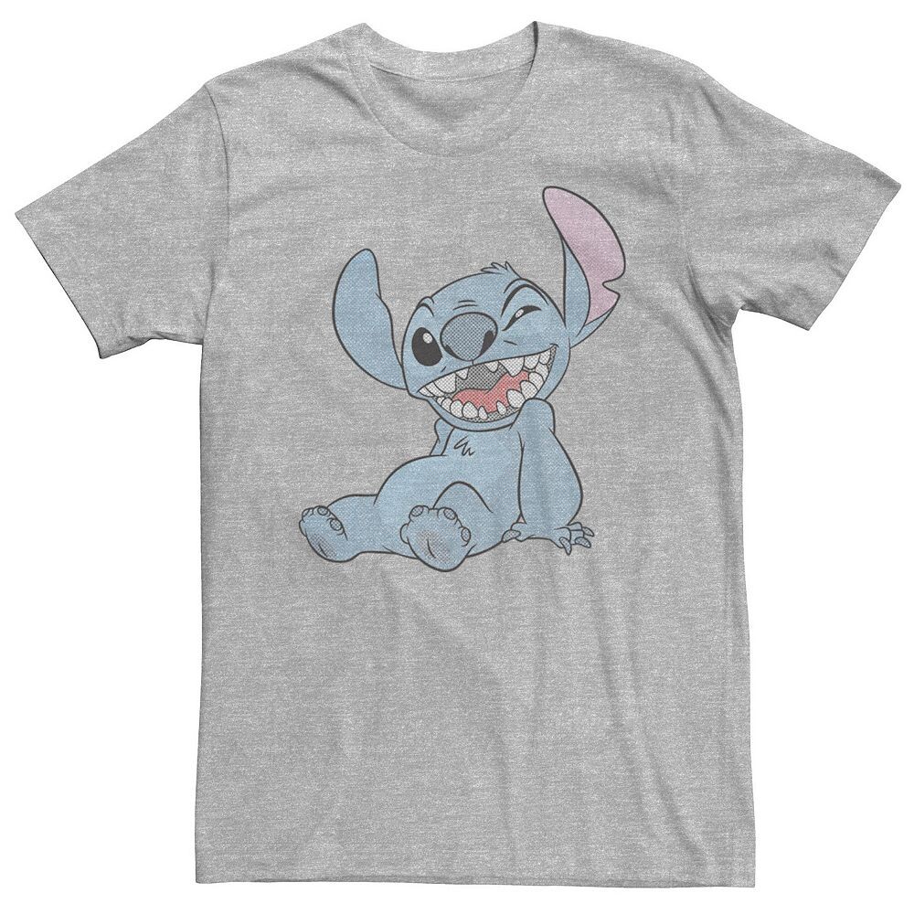 

Футболка Big & Tall Disney Lilo & Stitch в стиле поп-арт с комиксами Licensed Character, цвет Athletic Heather