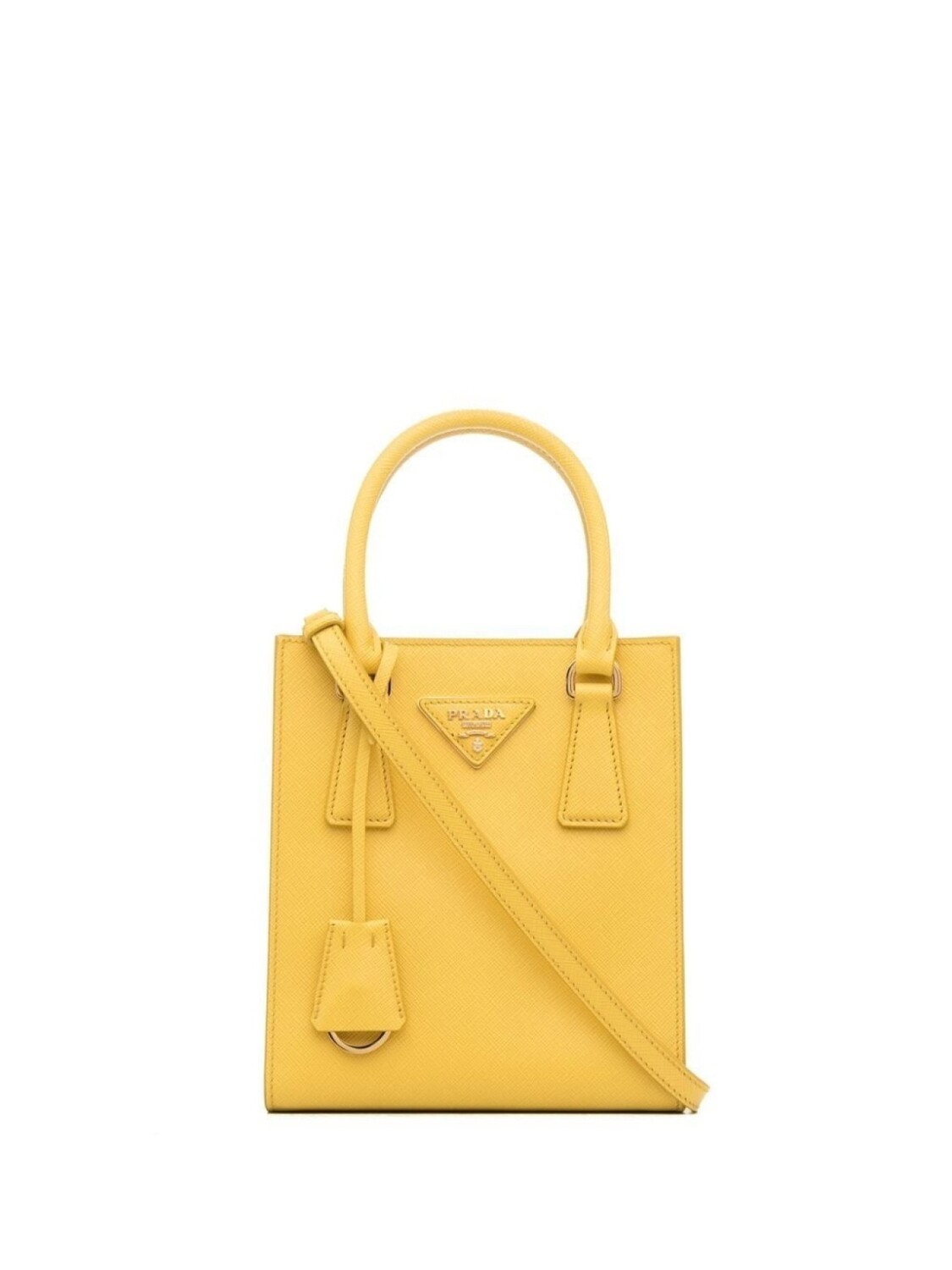 

Сумка-тоут Prada с логотипом, желтый