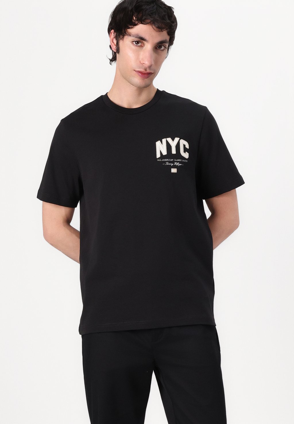 Футболка с принтом SCRIPT TEE Tommy Hilfiger, черный — фото 4