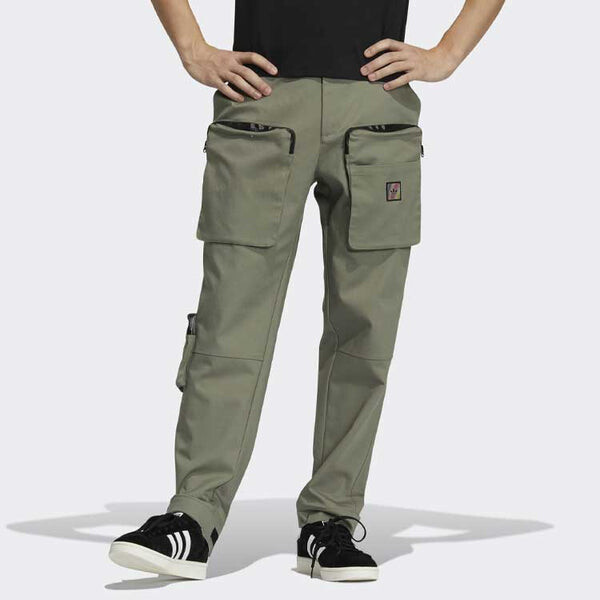 Спортивные штаны adidas originals Premium Wv Pnt Multiple Pockets Cargo Sports Long Pants Green, зеленый — фото 2