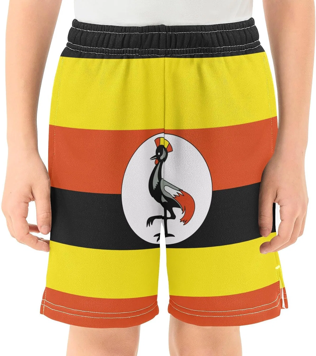 Детские шорты для активного отдыха GuoChe, цвет Flag of Uganda — фото 2