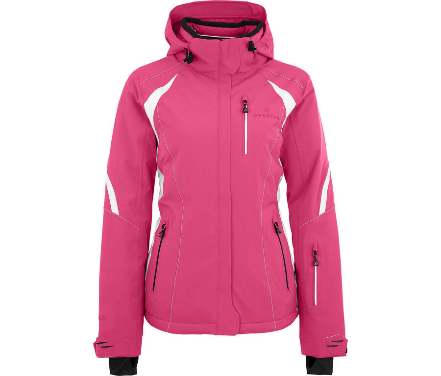 

BERGSON Женская утеплённая горнолыжная куртка, водонепроницаемость 20 000 мм водяного столба, розовая