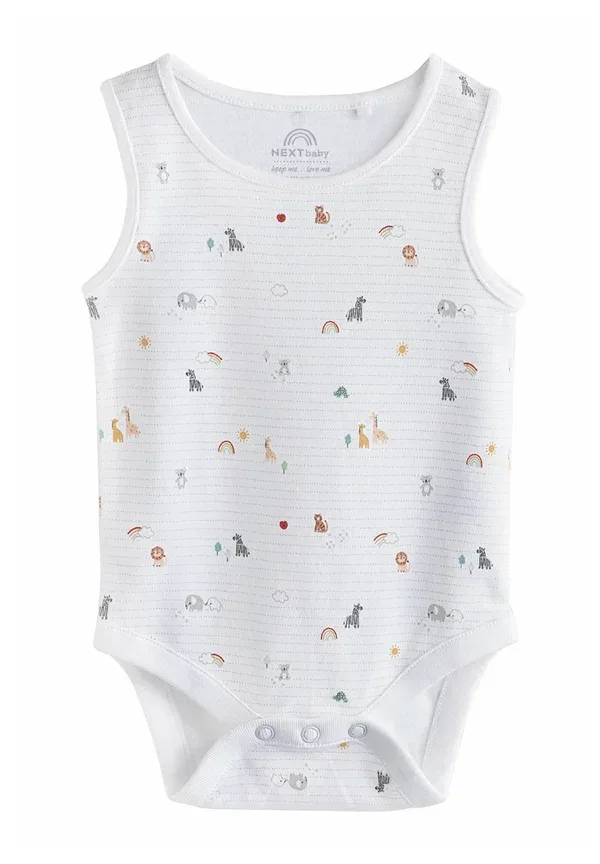 Боди Regular fit 5 pack Next, белый — фото 3