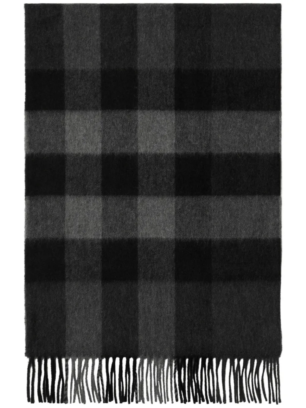 

Кашемировый шарф в клетку BURBERRY, серый