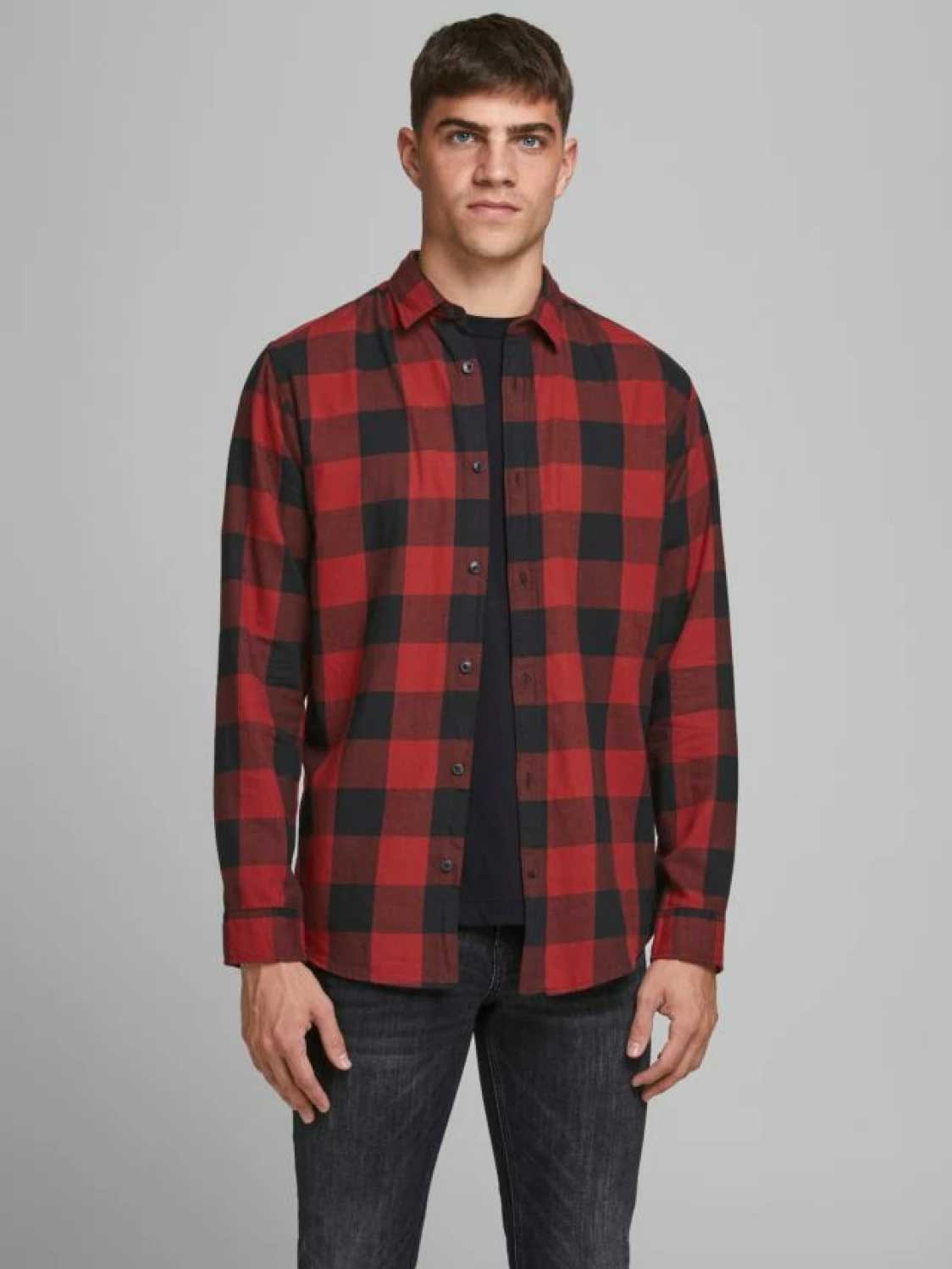 

Рубашка Jack & Jones GINGHAM TWILL, красный