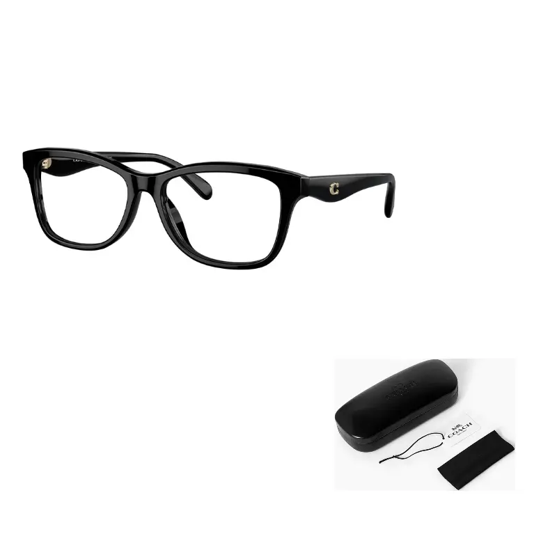 

COACH Ацетатные очки-кошачий глаз для женщин черные