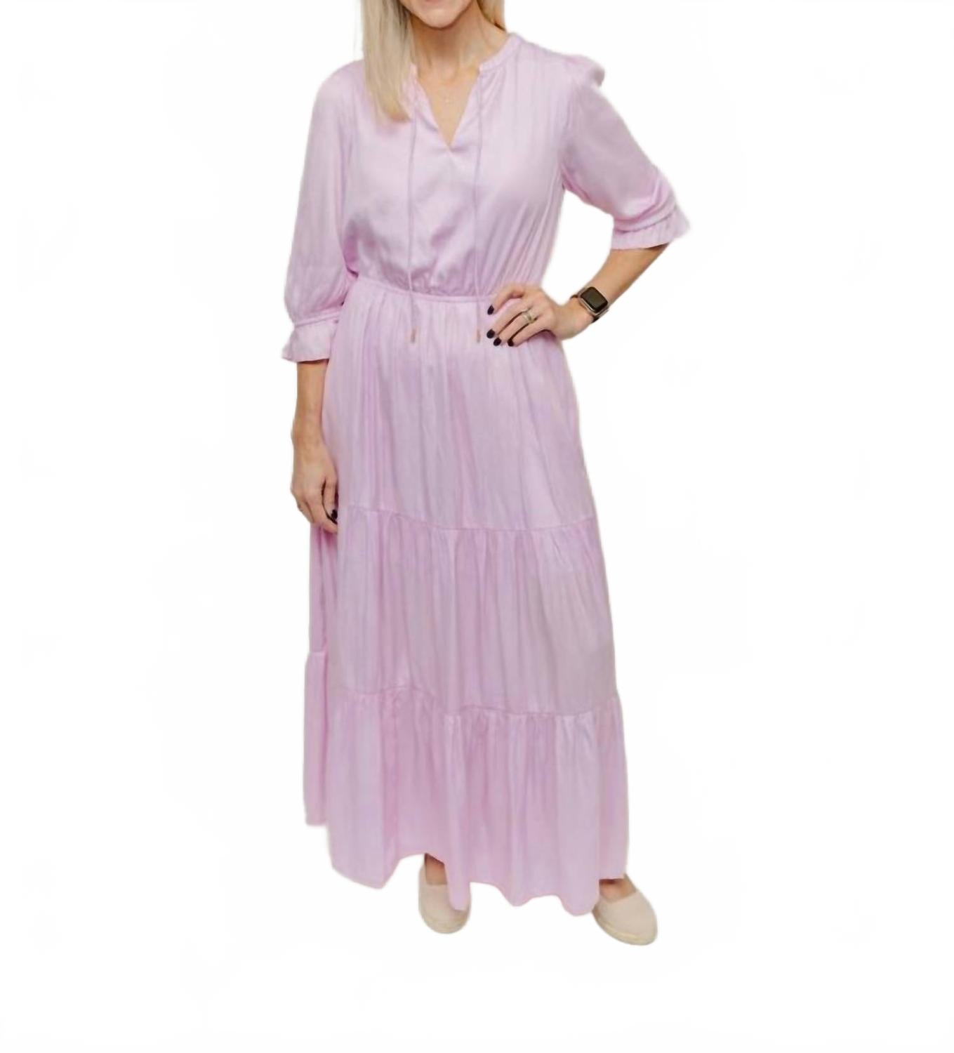 

Alex Maxi Dress в розово-сиреневом цвете SKIES ARE BLUE