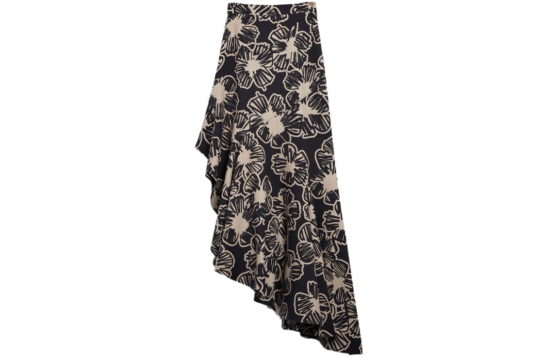 

Вязаная длинная юбка женская черная MaxMara