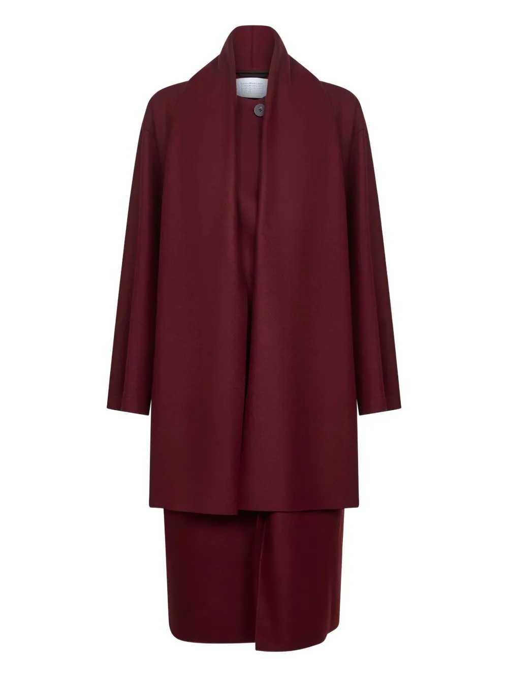 

Пальто из шерсти с запахом Harris Wharf London, красный