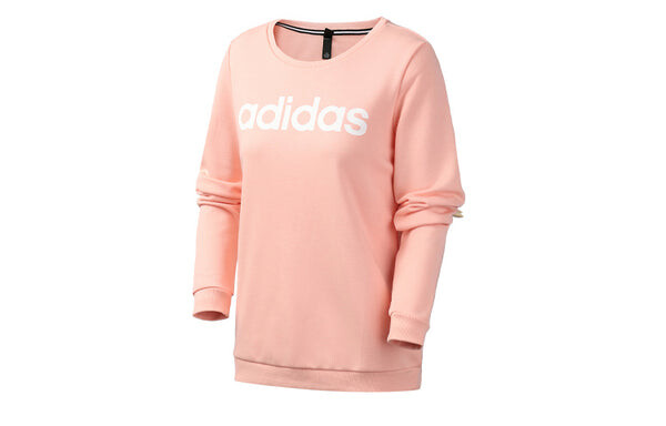Толстовка с капюшоном neo ce белая Adidas, розовый — фото 2