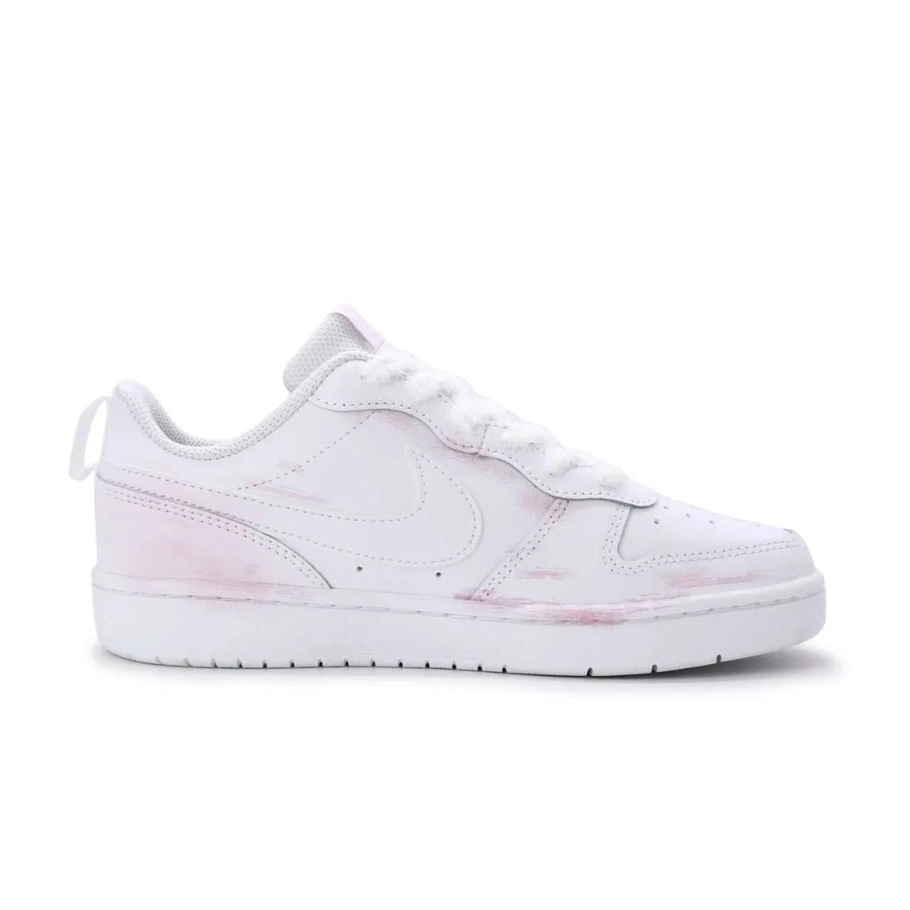 Кеды детские Nike Court Borough Stars Black White Pink — фото 4