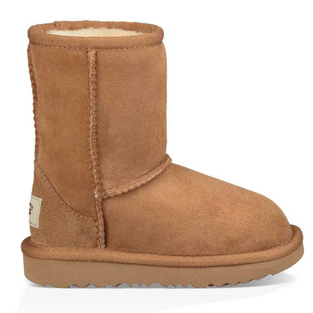 Детские сапожки Ugg Kids Classic II замшевые из овчины, коричневый — фото 3
