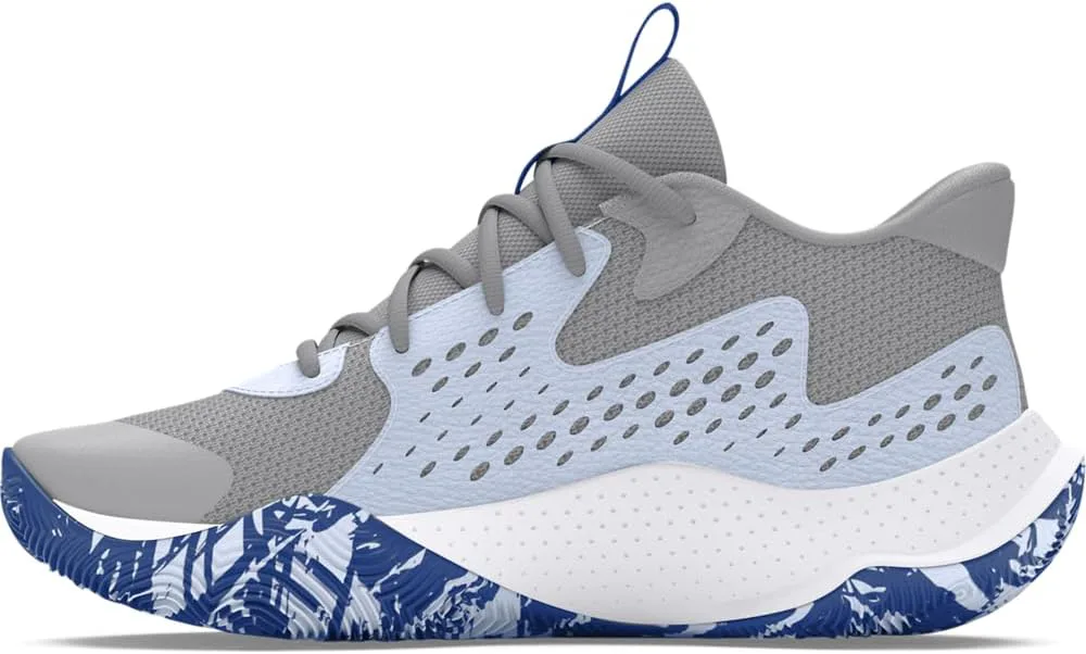 Баскетбольные кроссовки Under Armour Men's Ua Jet '23, серый/синий — фото 2