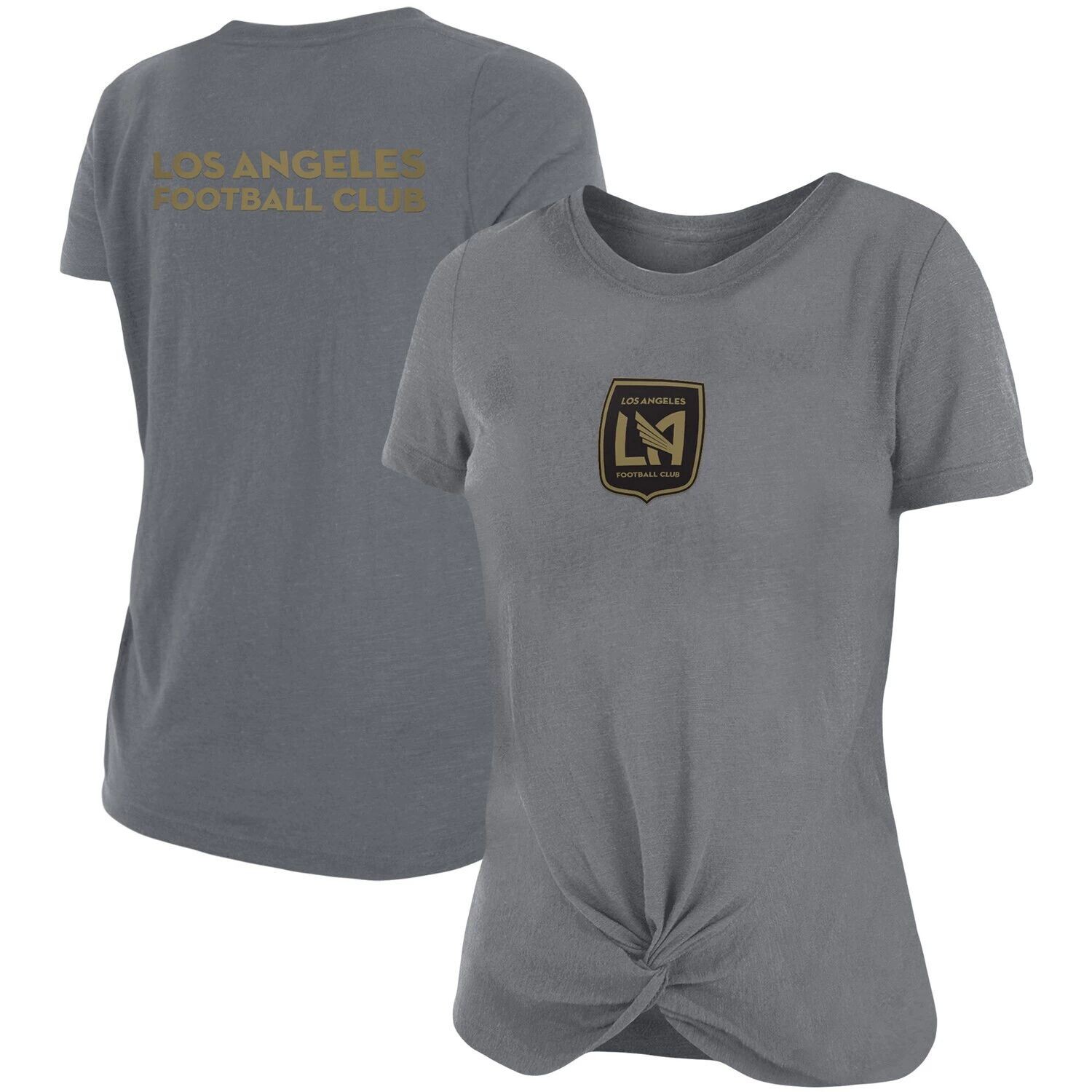 

Женская серая футболка с закрученной спереди LAFC 5th & Ocean by New Era New Era, Серый, Женская серая футболка с закрученной спереди LAFC 5th & Ocean by New Era New Era