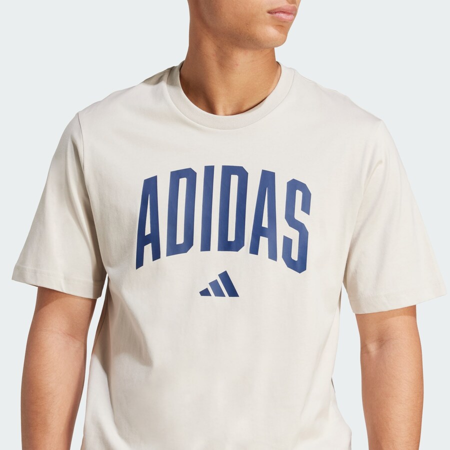 Футболка Performance ADIDAS SPORTSWEAR Collegiate Lineage, светло-бежевый — фото 3