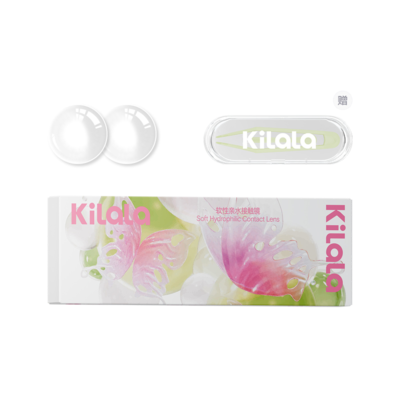

Kilala Розовые линзы Butterfly Jungle ежедневные одноразовые влажность выше 55% 5 шт