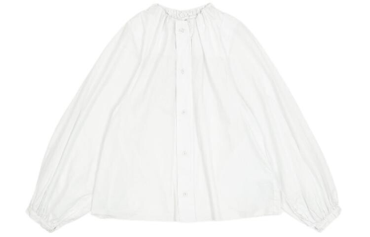 

Рубашка из хлопка с присборенным вырезом Mm6 Maison Margiela