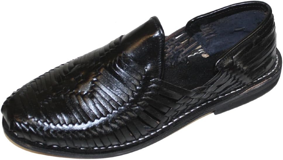 

Мужские аутентичные кожаные сандалии с закрытым носком мексиканского стиля huarches Dona Michi, черный