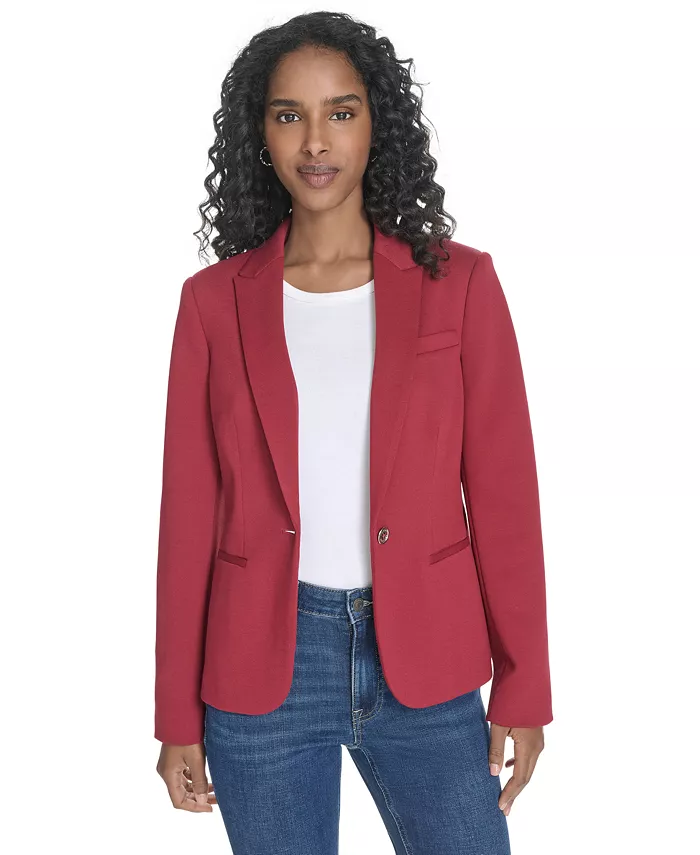 

Женский блейзер на одной пуговице Tommy Hilfiger, красный