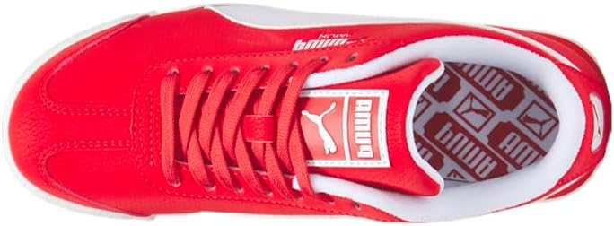 Детские кроссовки Puma Unisex-Child Roma (для детей постарше), белый/красный — фото 4