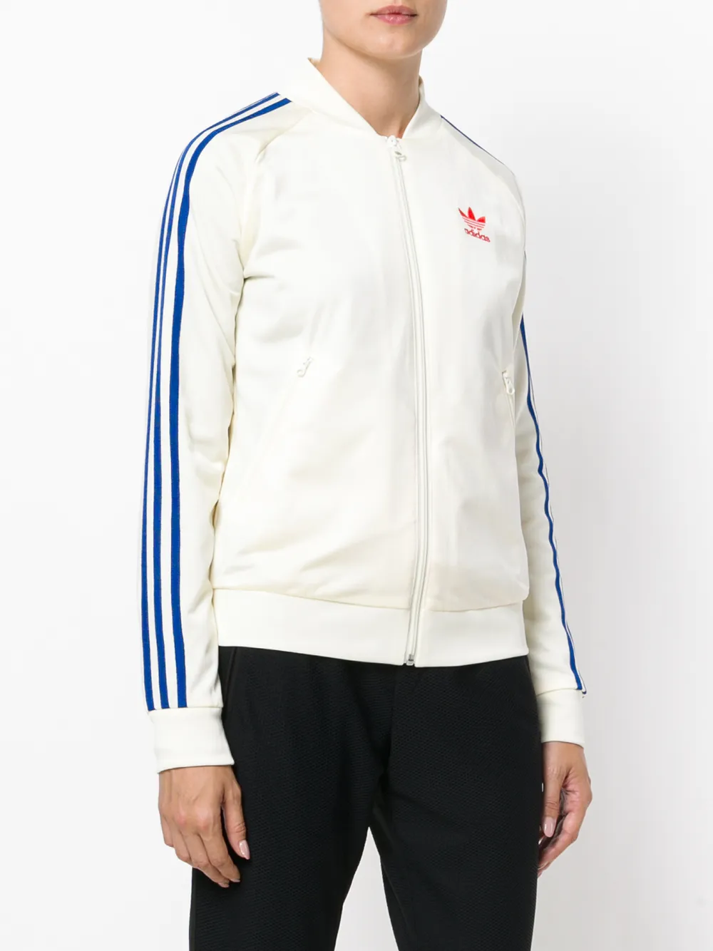 Куртка с отделкой 'SST' adidas, белый — фото 3